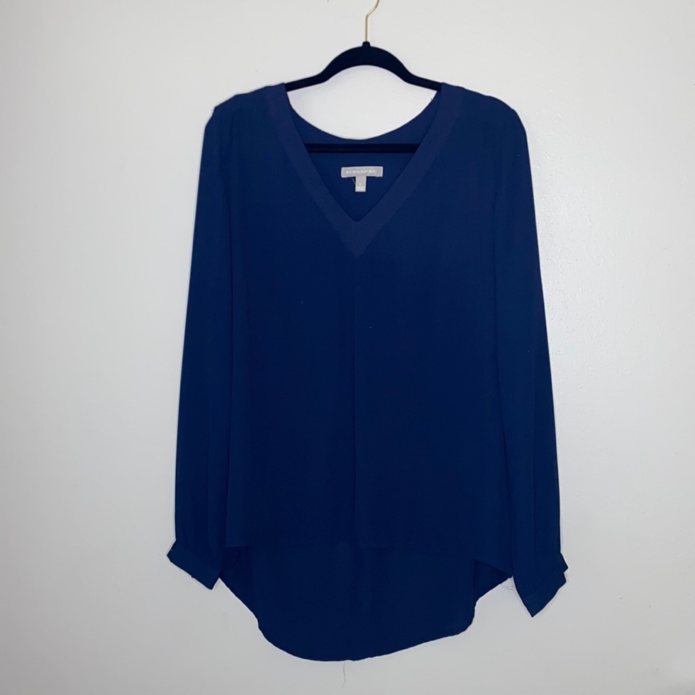 Banana Republic Blouse, Navy Blue, Size Large